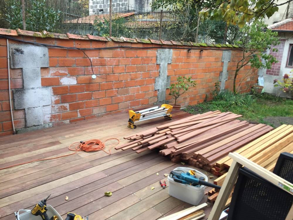 chantier création bardage